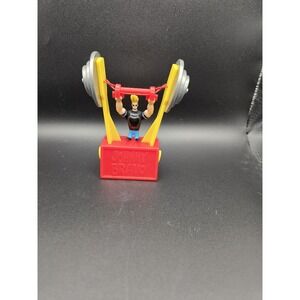 Vintage Cartoon Network Johnny Bravo Weightlifting Swinging Toy 1999